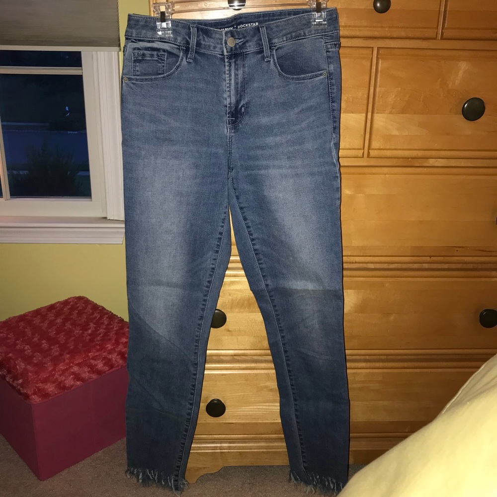 Old Navy Rockstar Fringe Jeans!